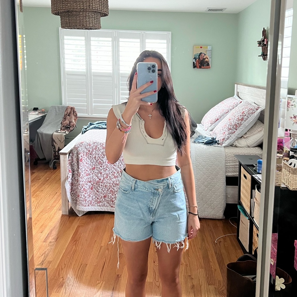 Pacsun Crisscross denim shorts